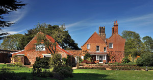 Side view of the house and music studio